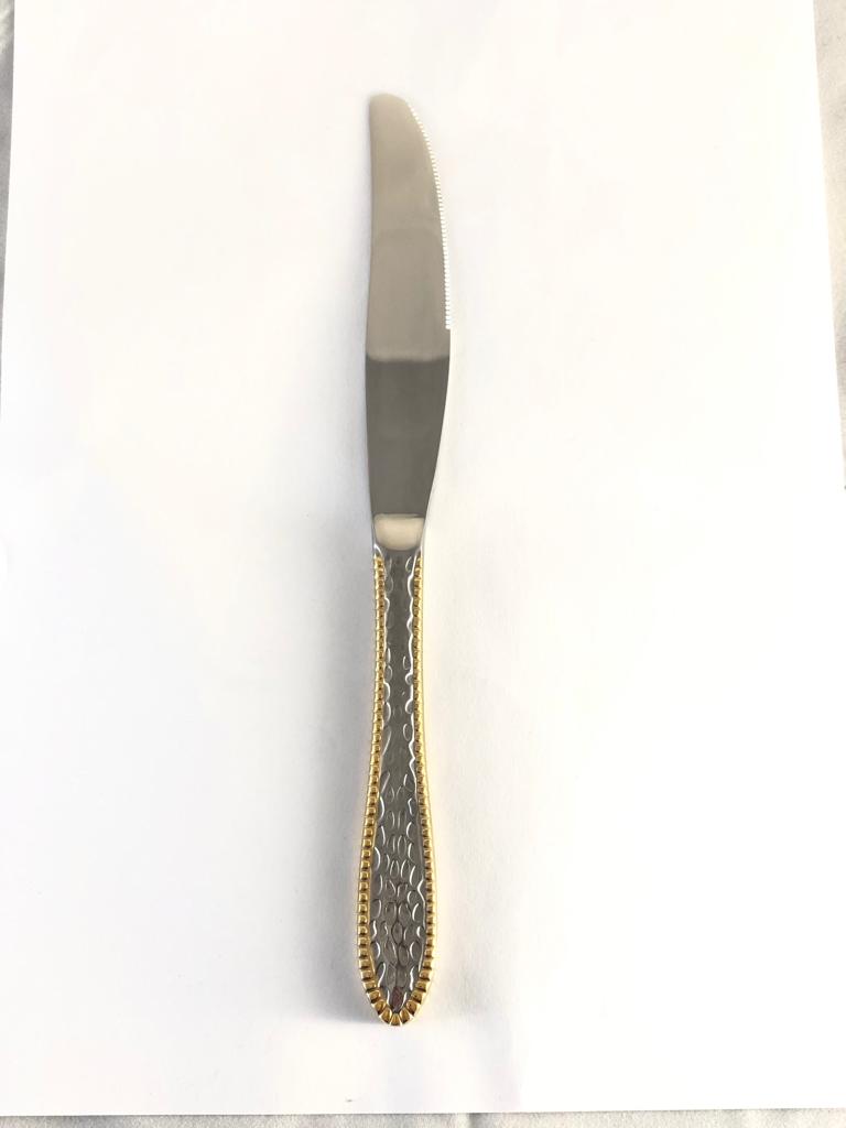 Cutlery Hammered Gold Plated