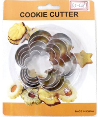 3078  5pc Flower Cookie Cutter
