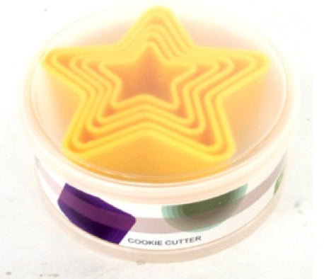 3083  PP 5pc Star Cookie Cutter