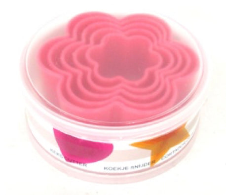 3084  PP 5pc Flower Cookie Cutter