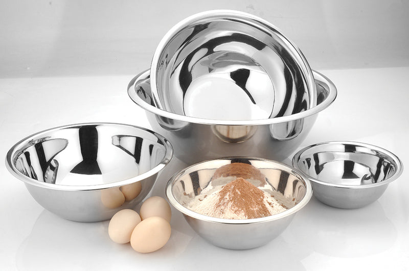 Deep Stainless Steel Mixing Bowls