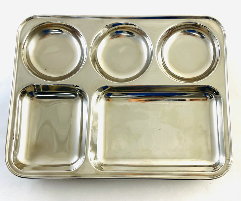 7381 - 5 Compartment Tray St/St
