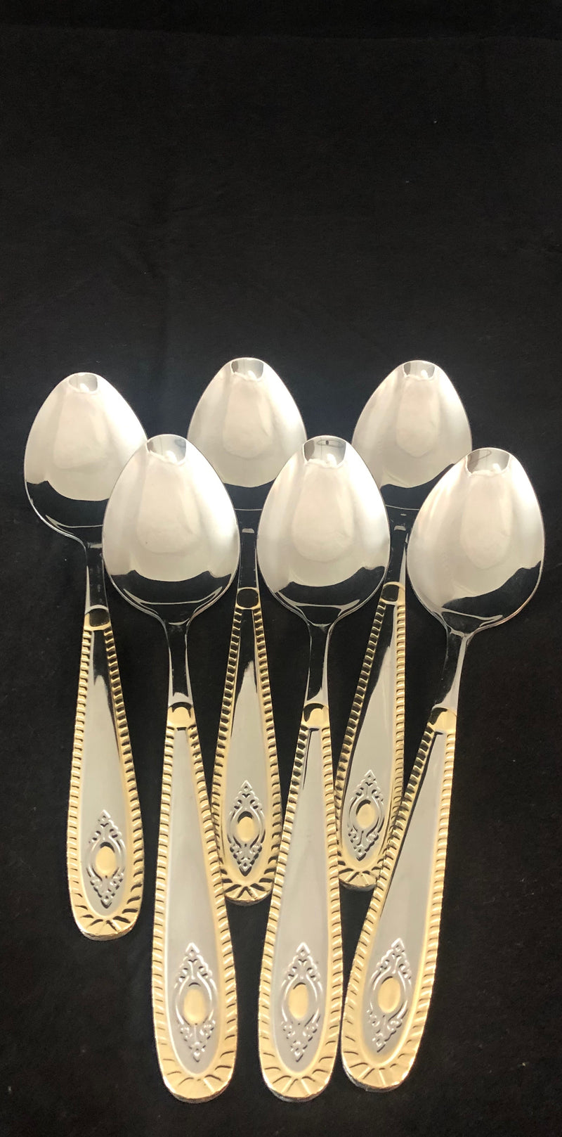 7943*  Copper Plated Dinner Spoon 6pc Set